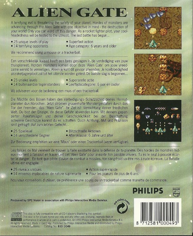 Alien Gate box art for CD-i